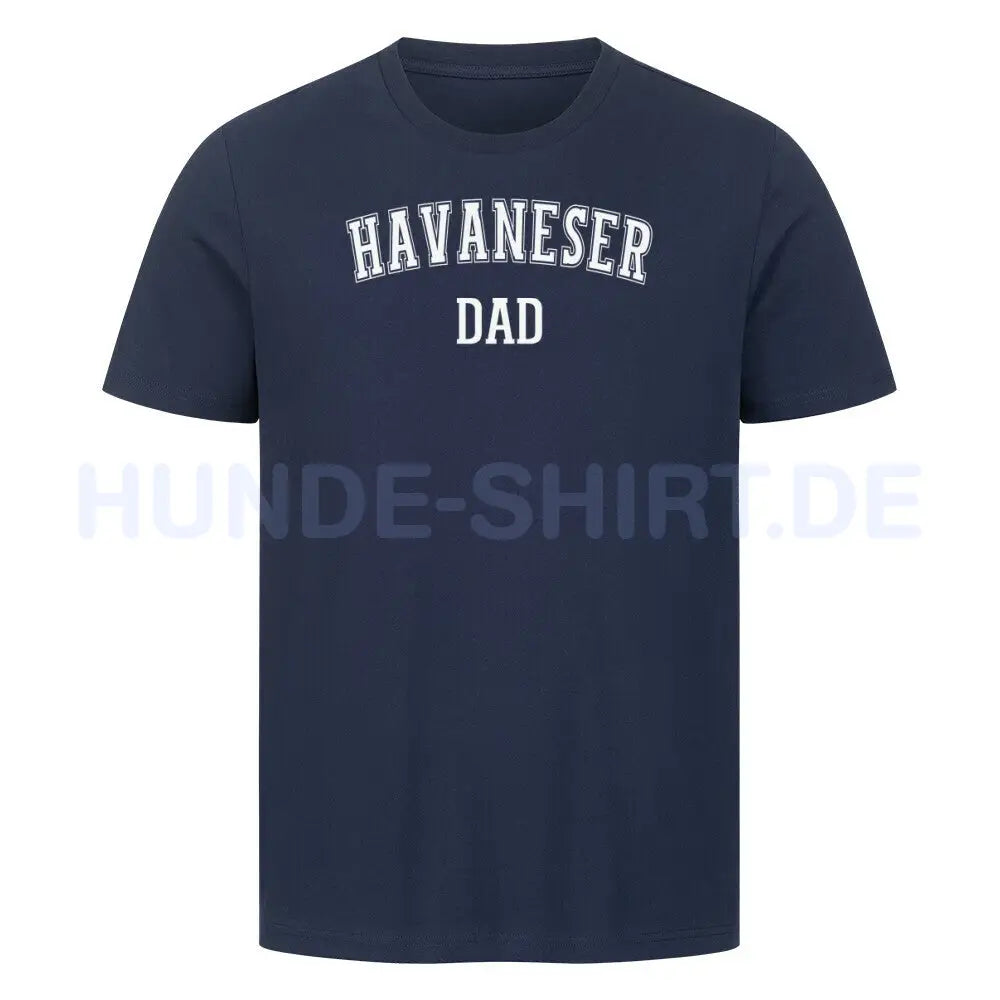 Premium T-Shirt "Havaneser - DAD" French Navy – hunde-shirt.de