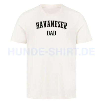 Premium T-Shirt "Havaneser - DAD" Natural Raw – hunde-shirt.de