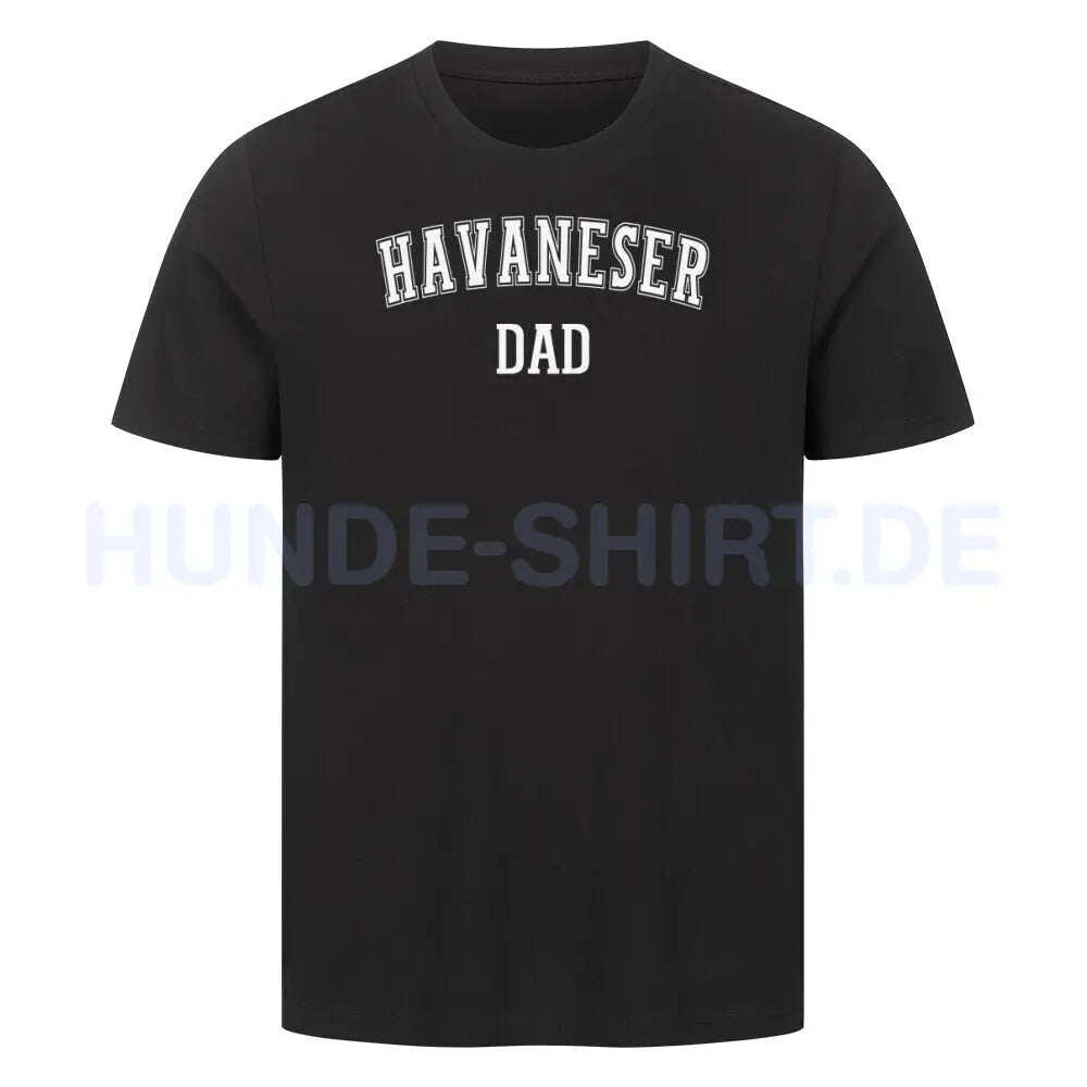 Premium T-Shirt "Havaneser - DAD" Schwarz – hunde-shirt.de