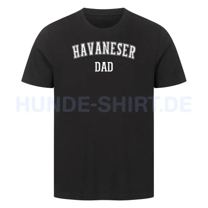 Premium T-Shirt "Havaneser - DAD" Schwarz – hunde-shirt.de