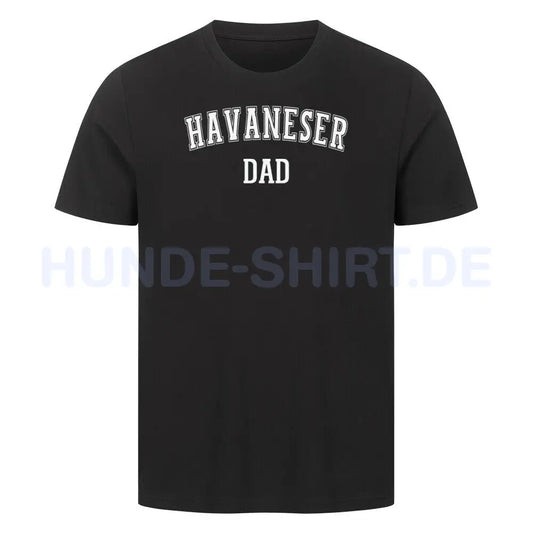 Premium T-Shirt "Havaneser - DAD" Schwarz – hunde-shirt.de