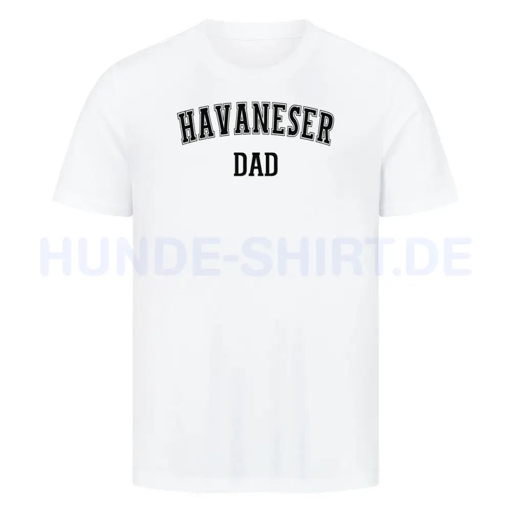 Premium T-Shirt "Havaneser - DAD" Weiß – hunde-shirt.de