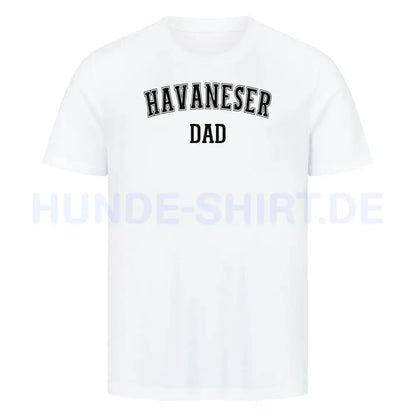 Premium T-Shirt "Havaneser - DAD" Weiß – hunde-shirt.de