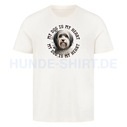 Premium T-Shirt "Havaneser HEART 2" Natural Raw – hunde-shirt.de