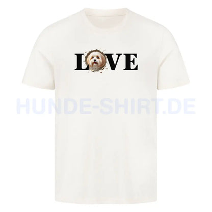 Premium T-Shirt "Havaneser - LOVE" Natural Raw – hunde-shirt.de