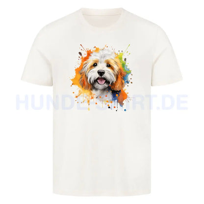 Premium T-Shirt "Havaneser Paint" Natural Raw – hunde-shirt.de