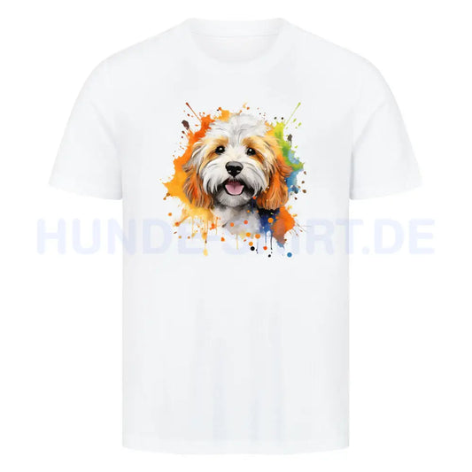 Premium T-Shirt "Havaneser Paint" Weiß – hunde-shirt.de