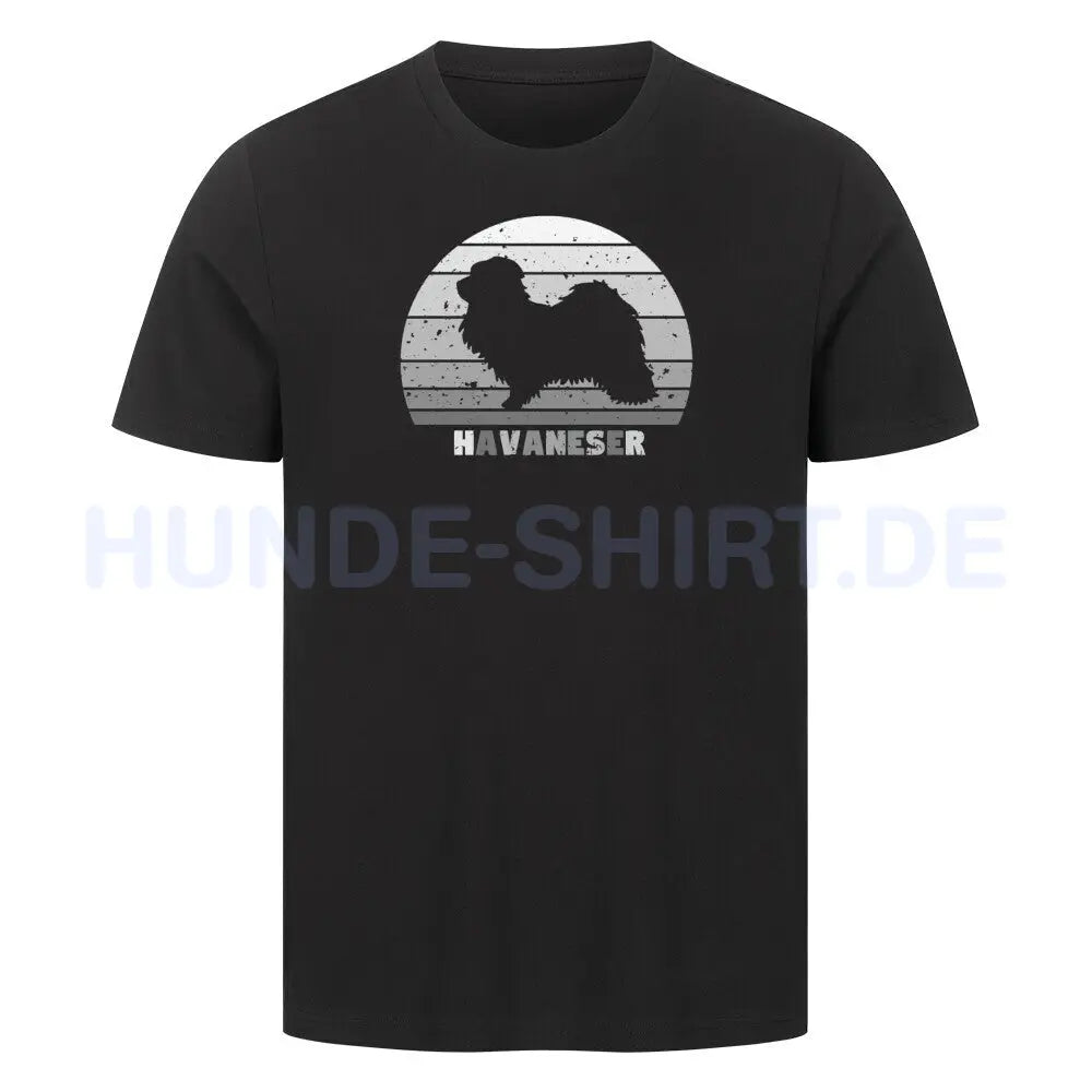 Premium T-Shirt "Havaneser S" Schwarz – hunde-shirt.de