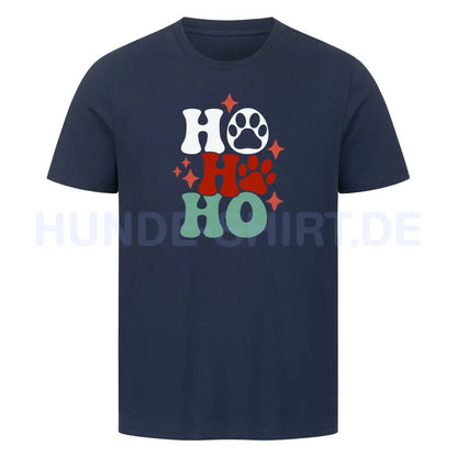 Premium T-Shirt "HOHOHO" French Navy – hunde-shirt.de