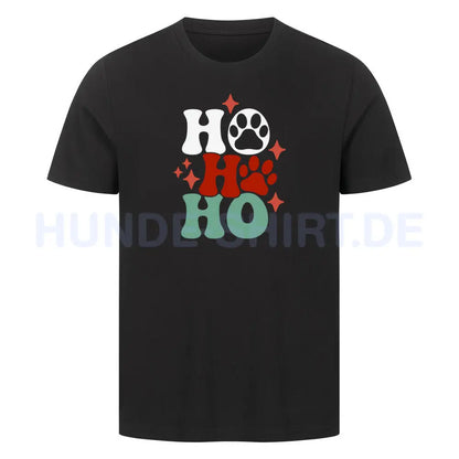 Premium T-Shirt "HOHOHO" Schwarz – hunde-shirt.de