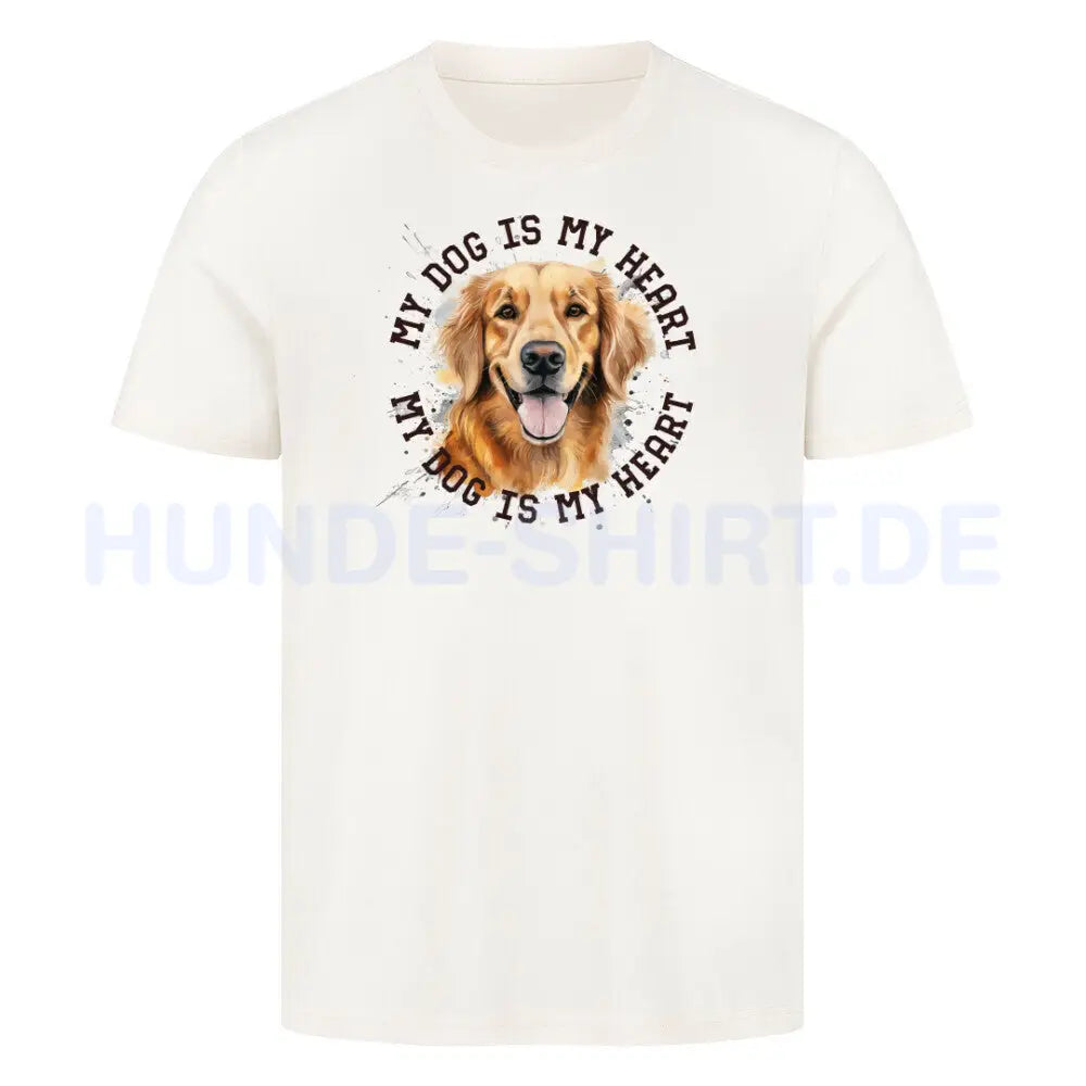 Premium T-Shirt "Hovawart HEART" Natural Raw – hunde-shirt.de