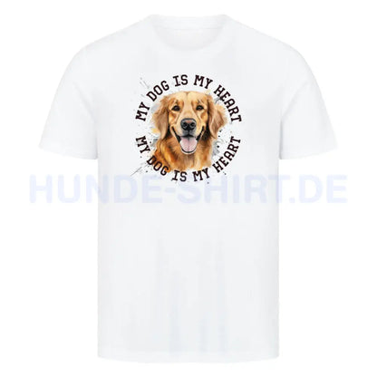 Premium T-Shirt "Hovawart HEART" Weiß – hunde-shirt.de