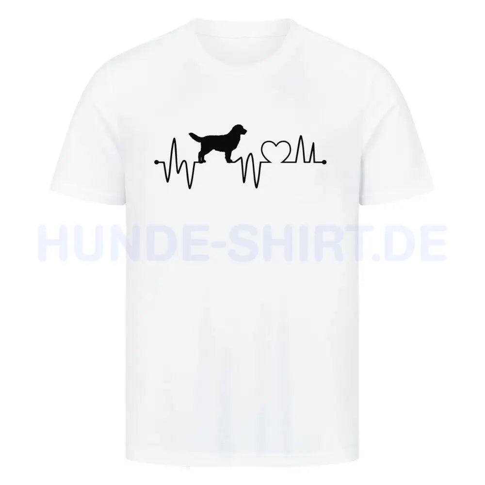 Premium T-Shirt "Hovawart - Heartbeat" Weiß – hunde-shirt.de