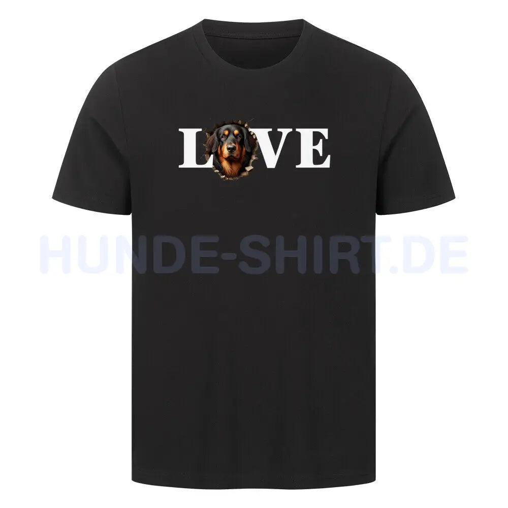 Premium T-Shirt "Hovawart - LOVE" Schwarz – hunde-shirt.de