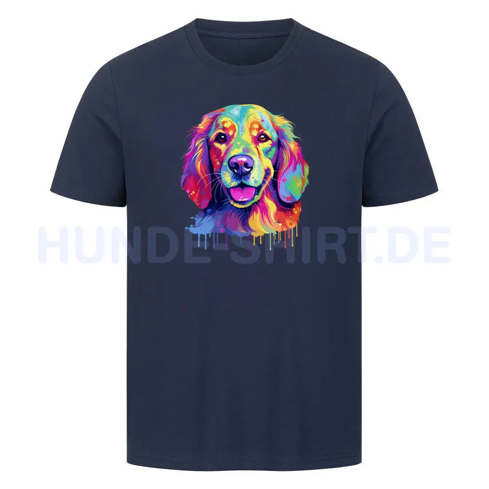 Premium T-Shirt "Hovawart - Paint" French Navy – hunde-shirt.de