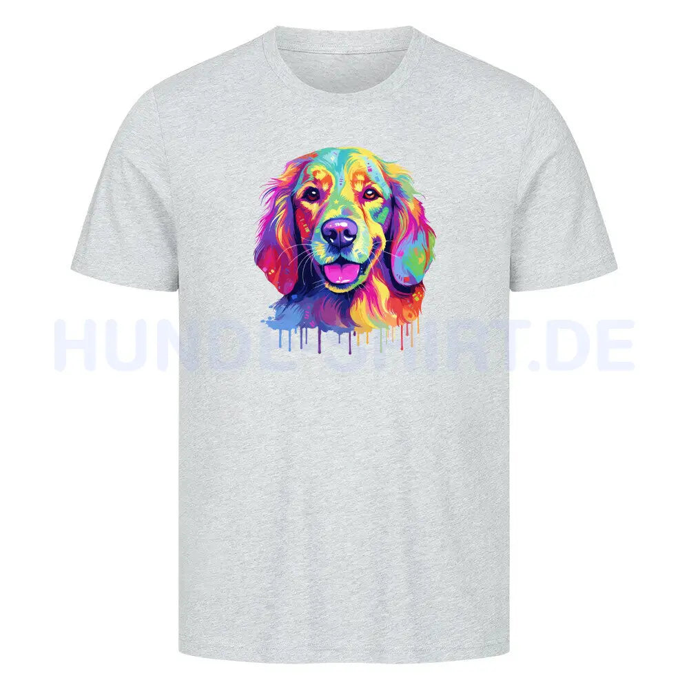 Premium T-Shirt "Hovawart - Paint" Heather Grey – hunde-shirt.de