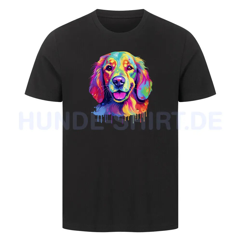 Premium T-Shirt "Hovawart - Paint" Schwarz – hunde-shirt.de