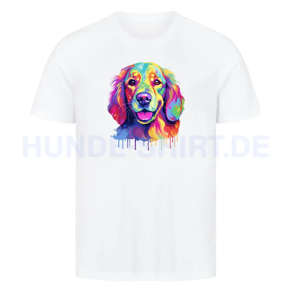 Premium T-Shirt "Hovawart - Paint" Weiß – hunde-shirt.de