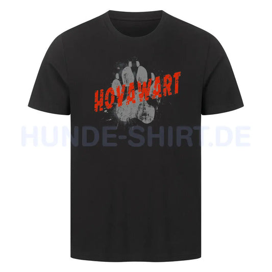 Premium T-Shirt "Hovawart - PAW" Schwarz – hunde-shirt.de