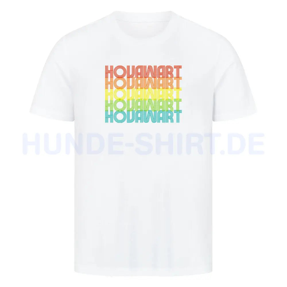 Premium T-Shirt "Hovawart - RETRO" Weiß – hunde-shirt.de