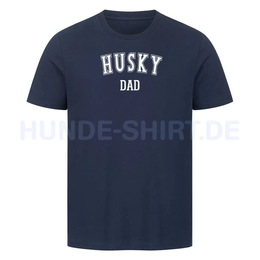 Premium T-Shirt "Husky - DAD" French Navy – hunde-shirt.de