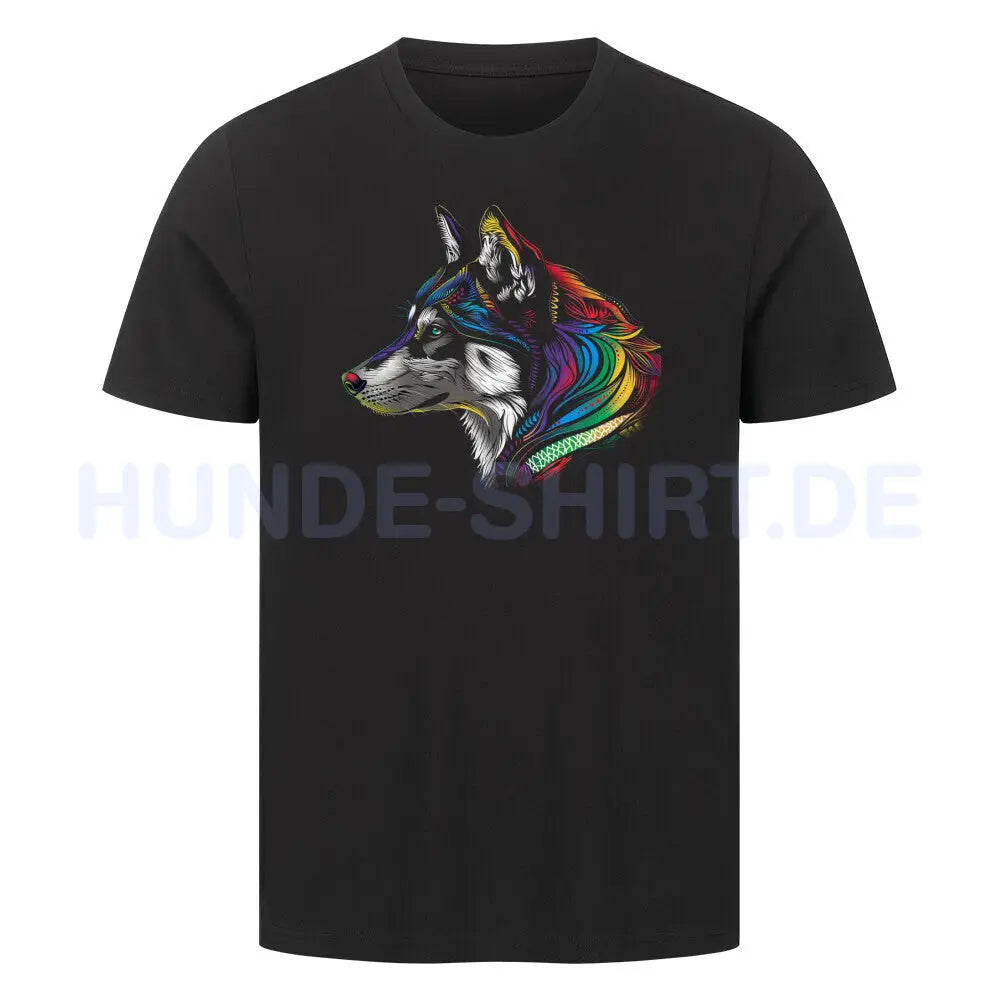 Premium T-Shirt "Husky!" Schwarz – hunde-shirt.de