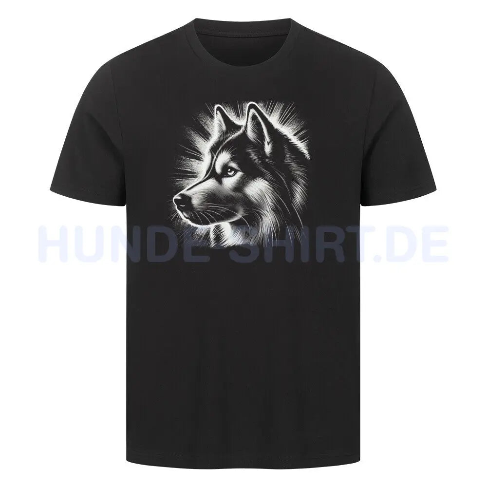 Premium T-Shirt "Husky - Shine" Schwarz – hunde-shirt.de