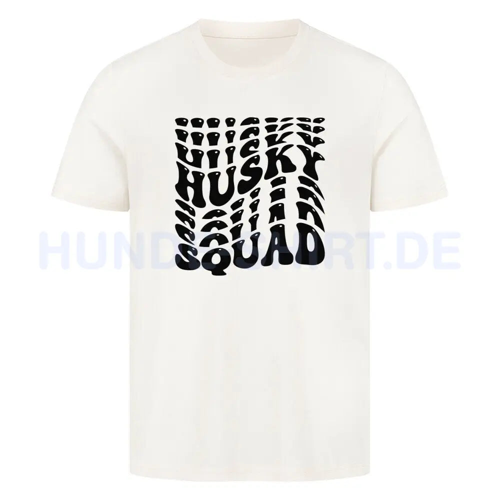 Premium T-Shirt "Husky - Squad" Natural Raw – hunde-shirt.de