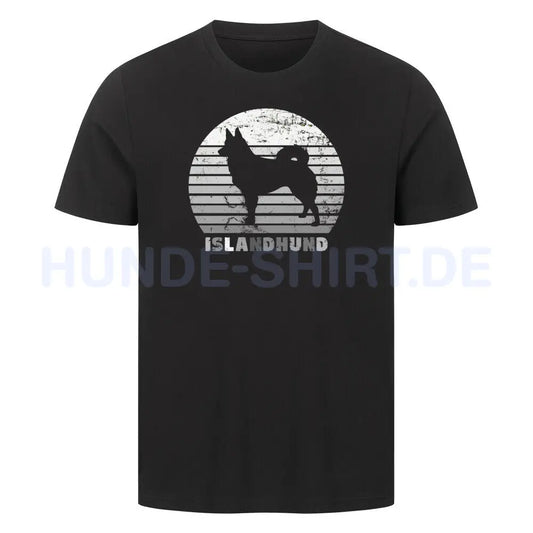 Premium T-Shirt "Icelandic Sheepdog - Islandhund" Schwarz – hunde-shirt.de