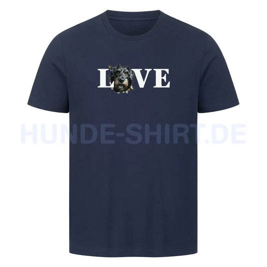 Premium T-Shirt "Irischer Wolfshund - LOVE" French Navy – hunde-shirt.de