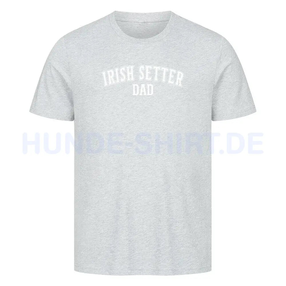 Premium T-Shirt "Irish Setter - DAD" Heather Grey – hunde-shirt.de