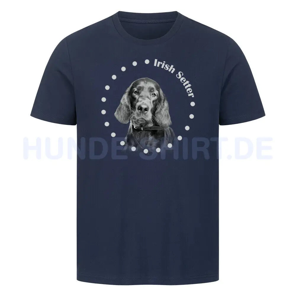 Premium T-Shirt "Irish Setter R" French Navy – hunde-shirt.de