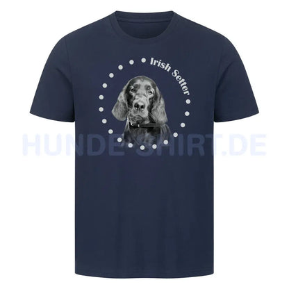 Premium T-Shirt "Irish Setter R" French Navy – hunde-shirt.de