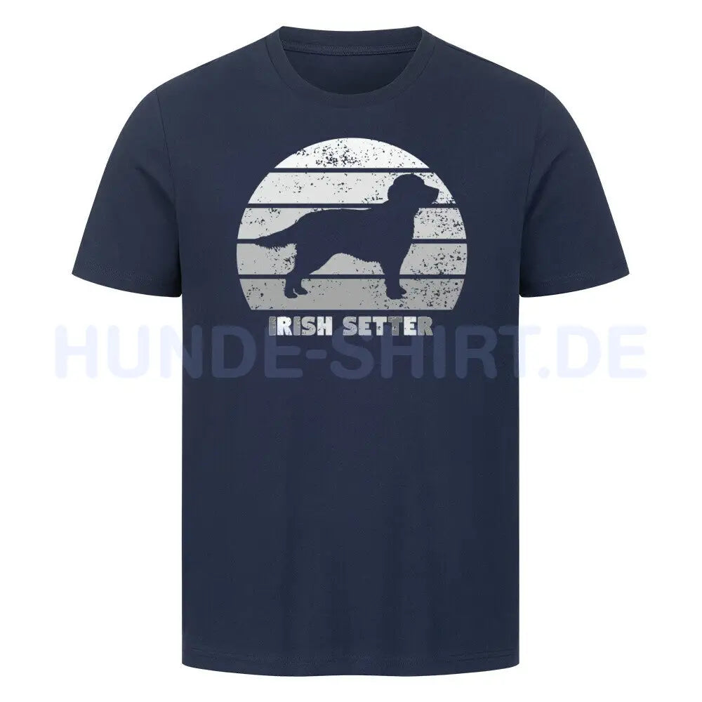 Premium T-Shirt "Irish Setter" French Navy – hunde-shirt.de