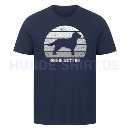 Premium T-Shirt "Irish Setter" French Navy – hunde-shirt.de