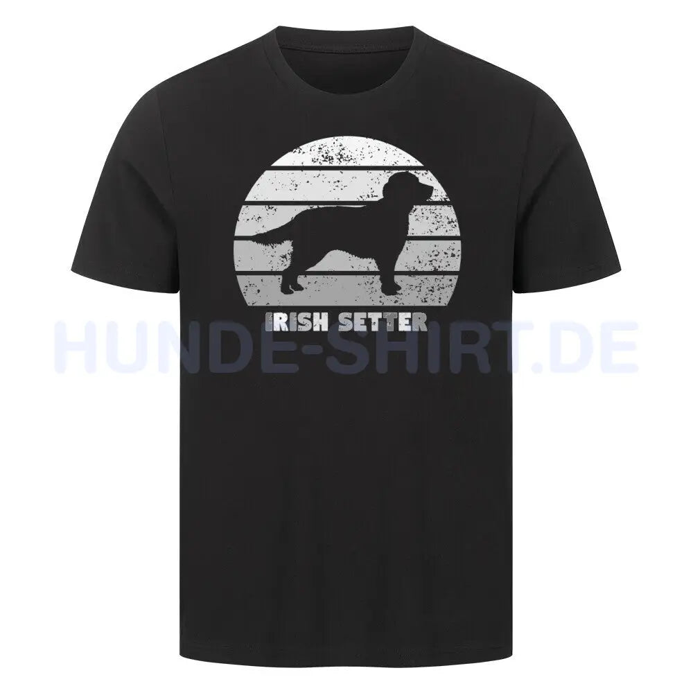 Premium T-Shirt "Irish Setter" Schwarz – hunde-shirt.de