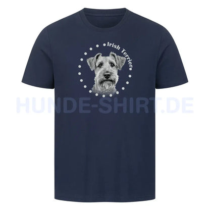 Premium T-Shirt "Irish Terrier LOOK" French Navy – hunde-shirt.de