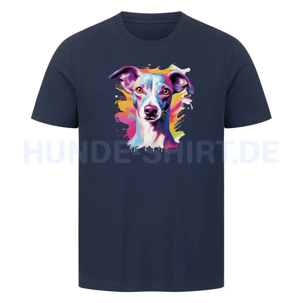 Premium T-Shirt "Italian Greyhound / Windspiel Paint" French Navy – hunde-shirt.de