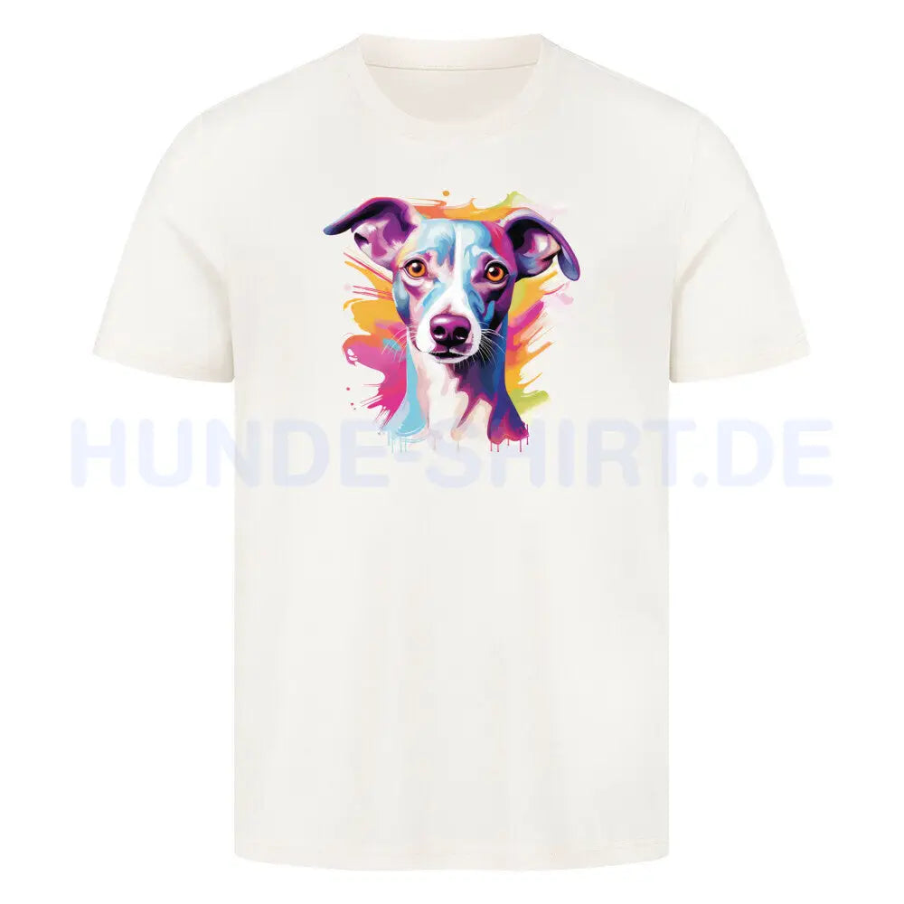 Premium T-Shirt "Italian Greyhound / Windspiel Paint" Natural Raw – hunde-shirt.de