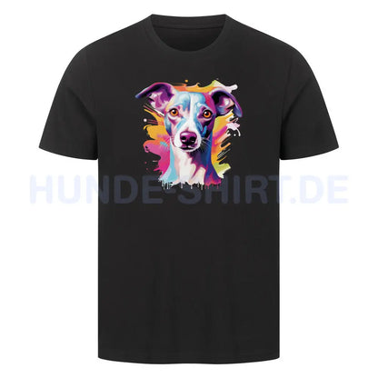 Premium T-Shirt "Italian Greyhound / Windspiel Paint" Schwarz – hunde-shirt.de