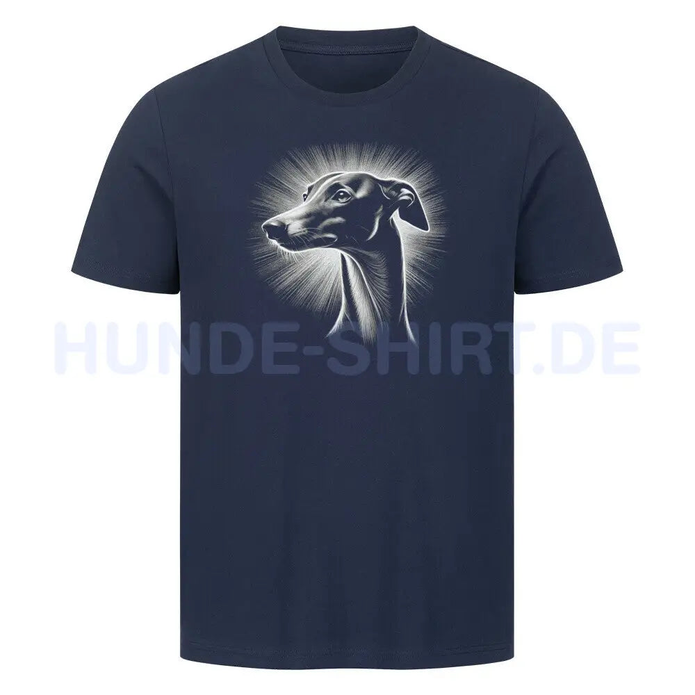 Premium T-Shirt "Italian Greyhound / Windspiel Shine" French Navy – hunde-shirt.de