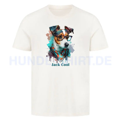 Premium T-Shirt "Jack Russell - Jack Cool" Natural Raw – hunde-shirt.de