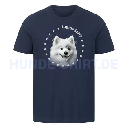 Premium T-Shirt "Japan Spitz R" French Navy – hunde-shirt.de