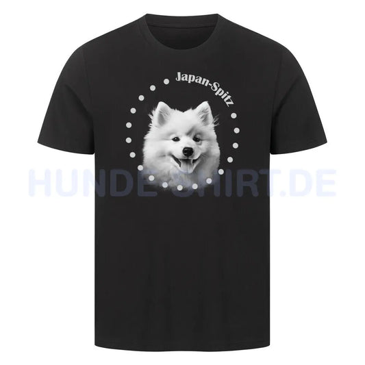 Premium T-Shirt "Japan Spitz R" Schwarz – hunde-shirt.de