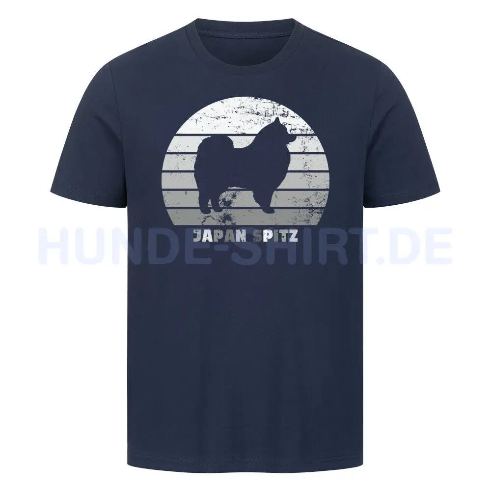 Premium T-Shirt "Japan-Spitz" French Navy – hunde-shirt.de