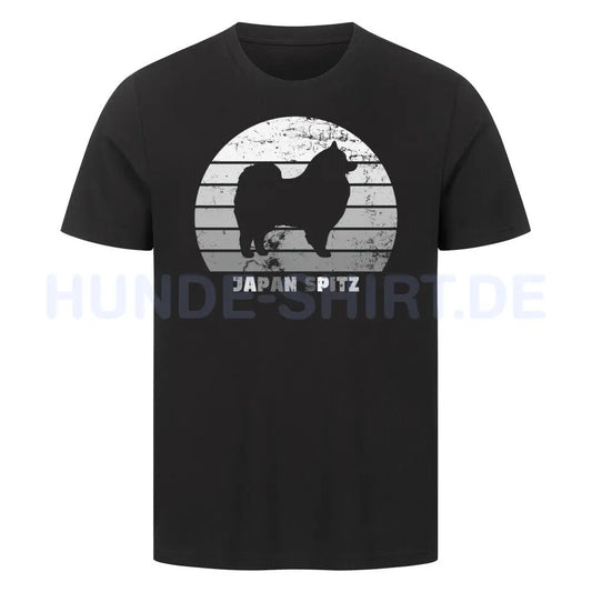 Premium T-Shirt "Japan-Spitz" Schwarz – hunde-shirt.de