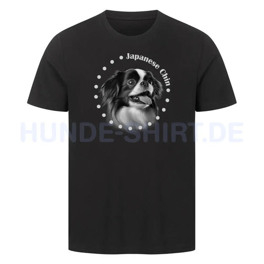 Premium T-Shirt "Japanese Chin R" Schwarz – hunde-shirt.de