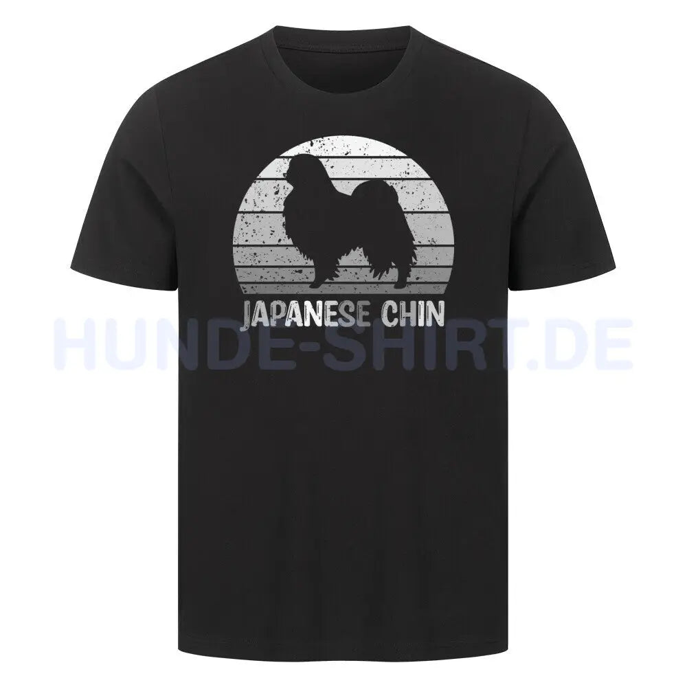 Premium T-Shirt "Japanese Chin" Schwarz – hunde-shirt.de