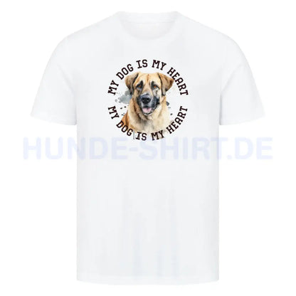 Premium T-Shirt "Kangal HEART" Weiß – hunde-shirt.de