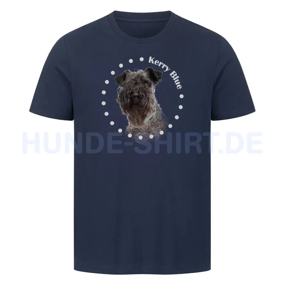 Premium T-Shirt "Kerry Blue R" French Navy – hunde-shirt.de